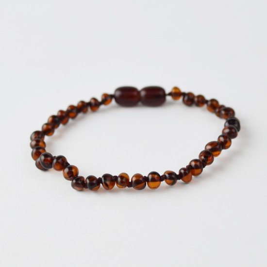 Amber bracelet baroque small beads